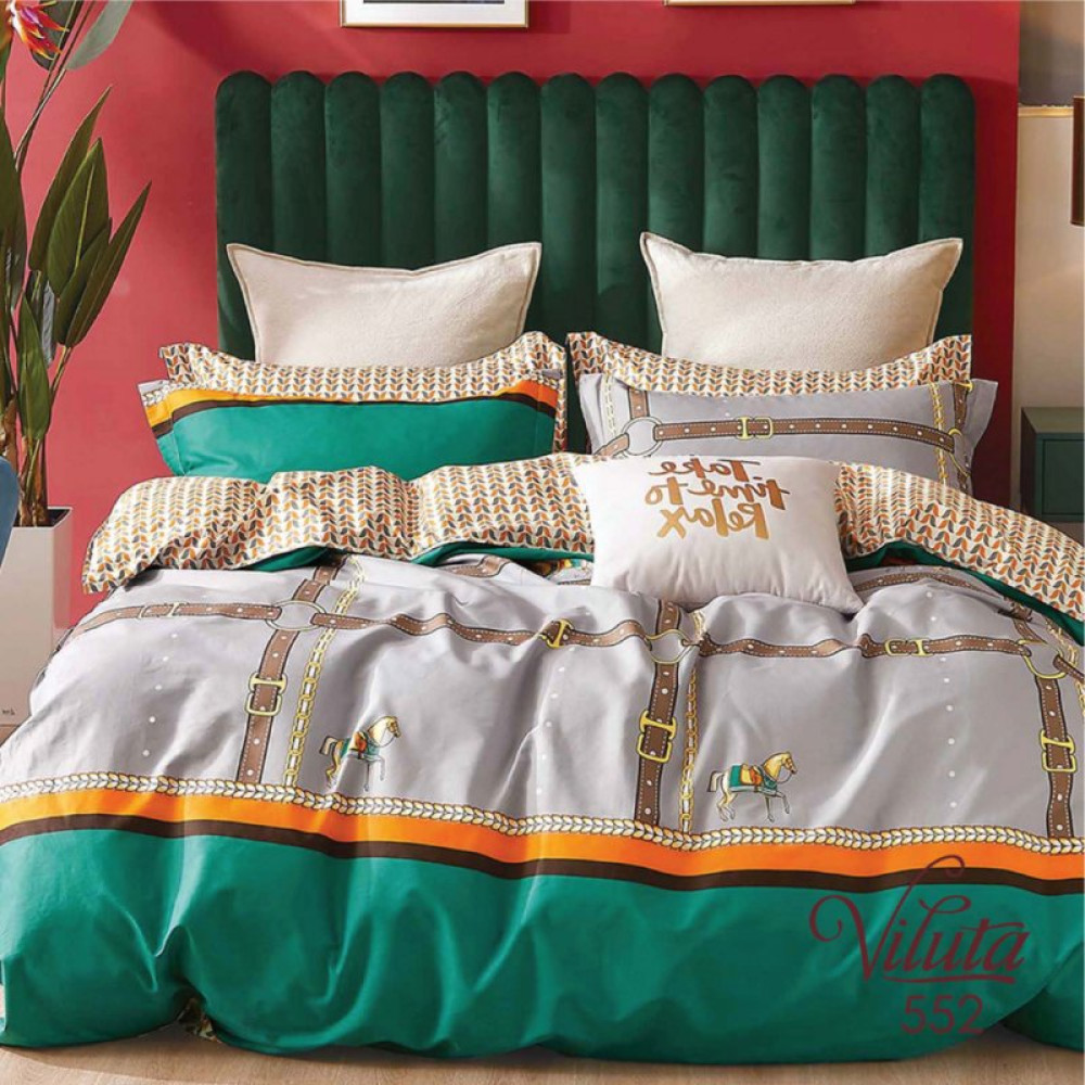 Постельное белье Viluta 552 Сатин Твил евро (2000000043630)