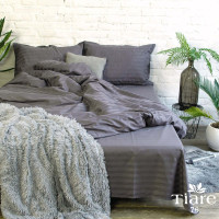 Постельное белье Tiare 76 Сатин Страйп Цветной евро (76_Stripe_ev)