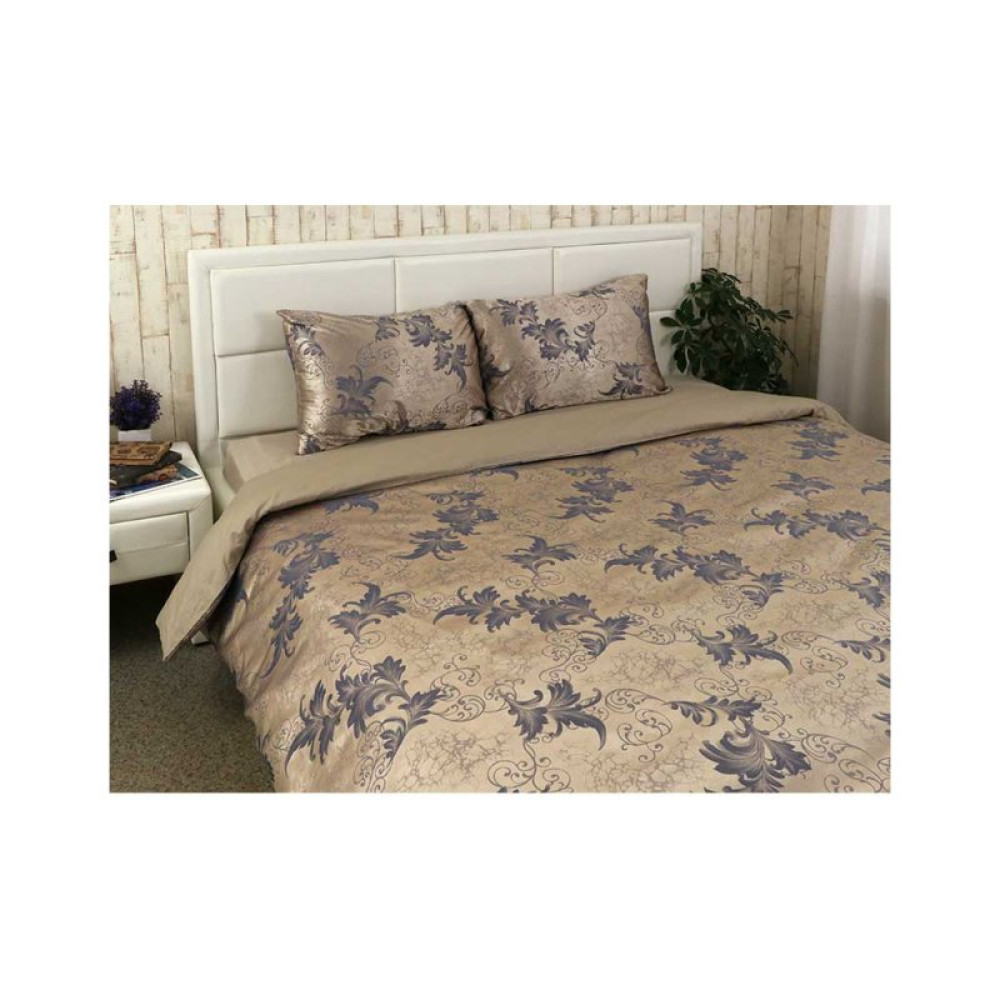 Постільна білизна Руно АЖ Оливковий сатин набивний полуторний (677.137АЖ_Оливковий)