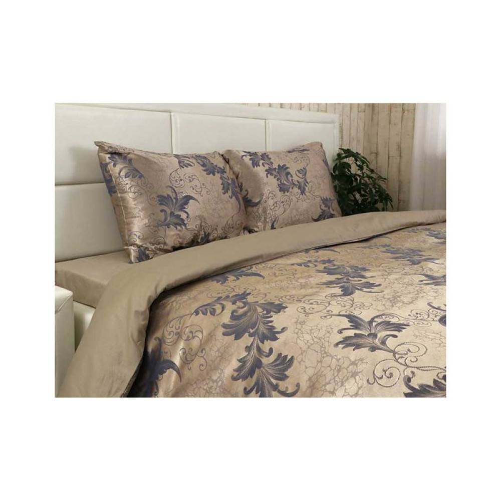 Постільна білизна Руно АЖ Оливковий сатин набивний полуторний (677.137АЖ_Оливковий)