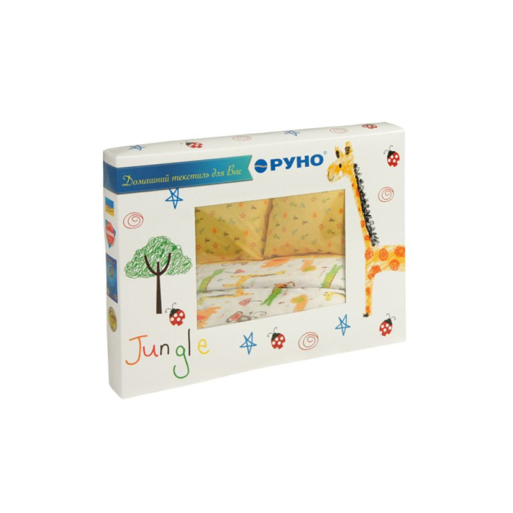 Постельное белье Руно Jungle сатин набивной семейный (6.137К_Jungle)
