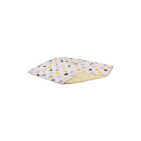 Пелюшки для малюків Еко Пупс Eco Cotton непромокаюча двостороння 65 х 90 см Ведмедики Мікі на білому (EPG10N-6590mmw)