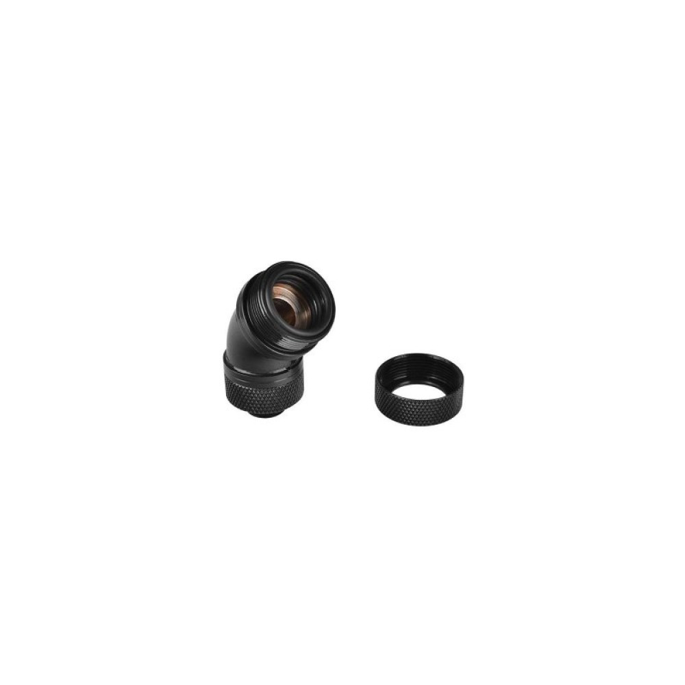 Фитинг для СВО ThermalTake Pacific G1/4 PETG Tube 45-Degree Compression 16mm OD Black (CL-W096-CA00BL-A)