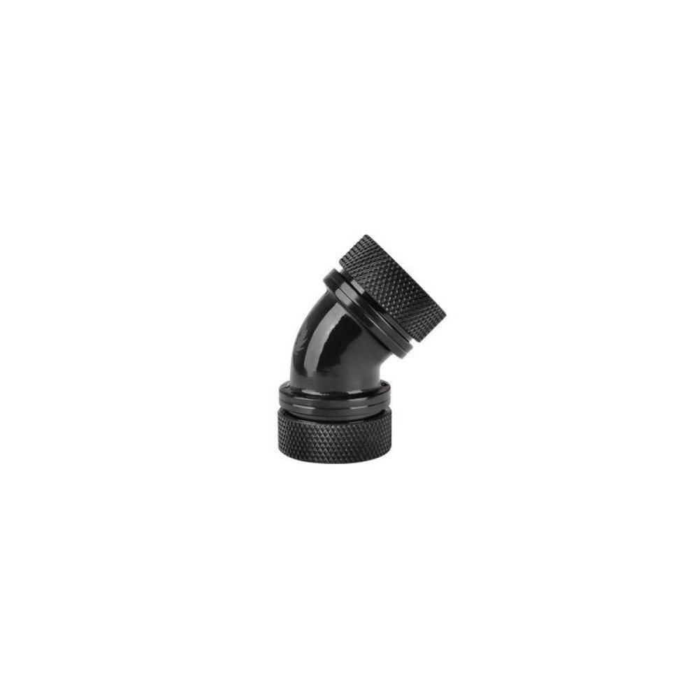 Фитинг для СВО ThermalTake Pacific G1/4 PETG Tube 45-Degree Dual Compression 16mm OD Black (CL-W098-CA00BL-A)