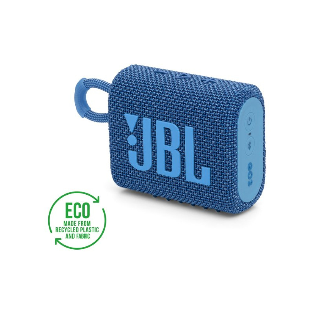 Акустична система JBL Go 3 Eco Blue (JBLGO3ECOBLU)