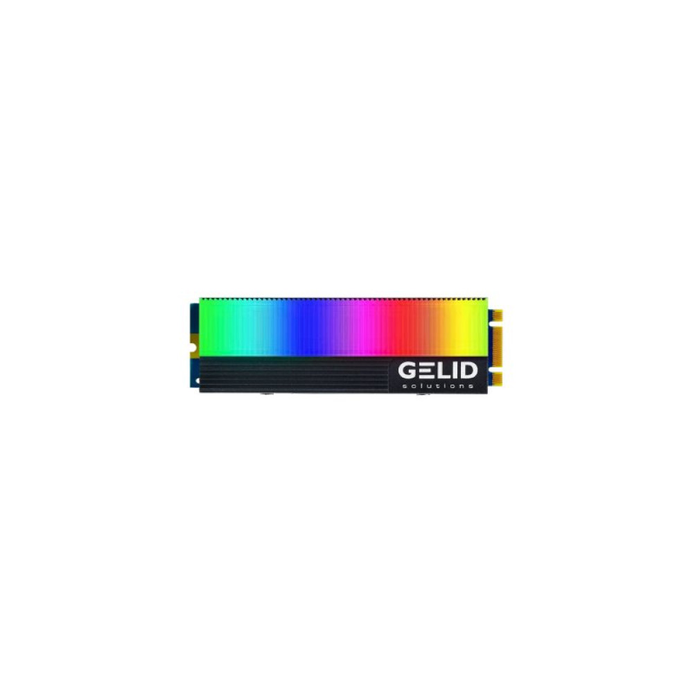 Радіатор охолодження Gelid Solutions GLINT ARGB M.2 2280 SSD (M2-RGB-01)_