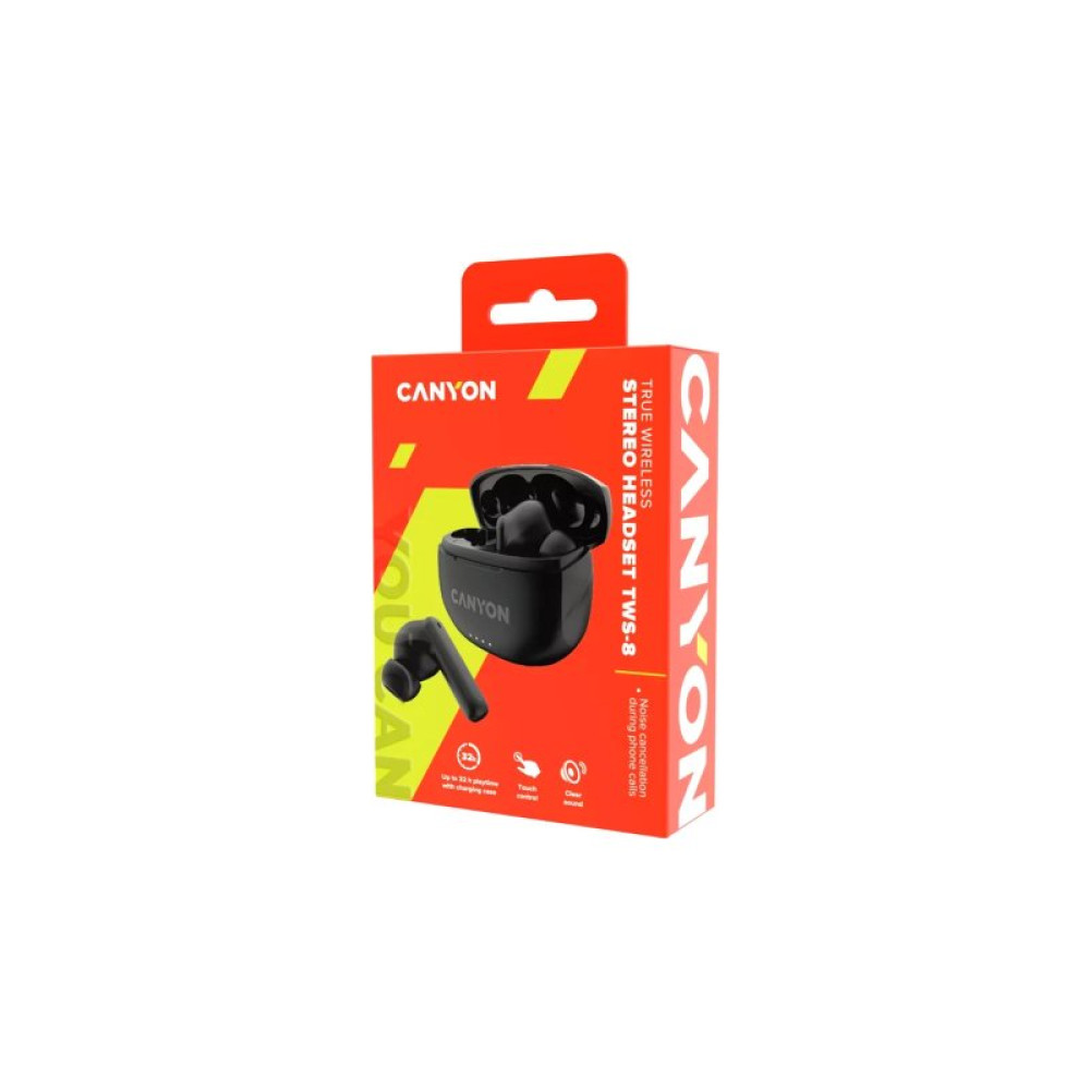 Наушники Canyon TWS-8 Black (CNS-TWS8B)