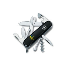 Ніж Victorinox Climber Ukraine Black "Україна ЄС" (1.3703.3_T1130u)