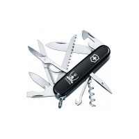 Ніж Victorinox Huntsman Ukraine Black "Козак з Шаблями" (1.3713.3_T1110u)