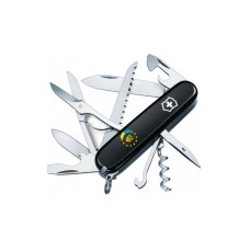 Ніж Victorinox Huntsman Ukraine Black "Україна ЄС" (1.3713.3_T1130u)