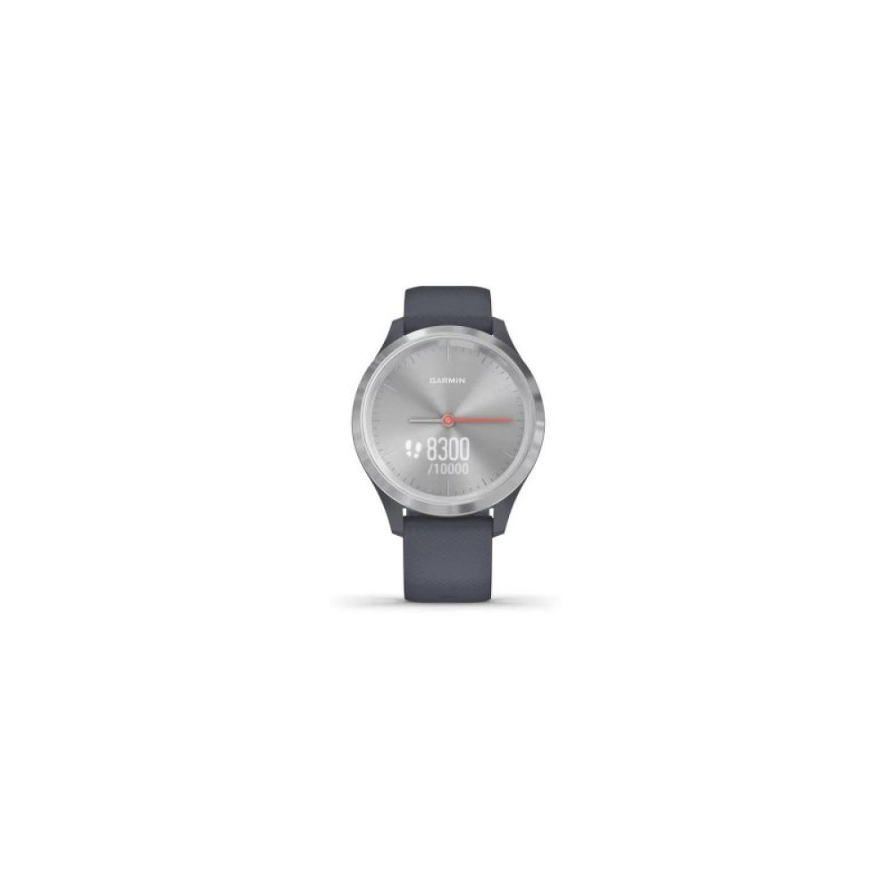 Смарт-часы Garmin vivomove 3S, Silver, Granite Blue, Silicone, (010-02238-00)