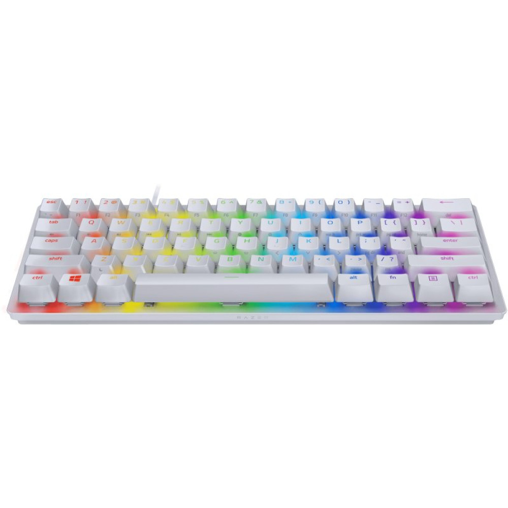Клавиатура Razer Huntsman mini Mercury Red Switch USB RU White (RZ03-03392200-R3R1)