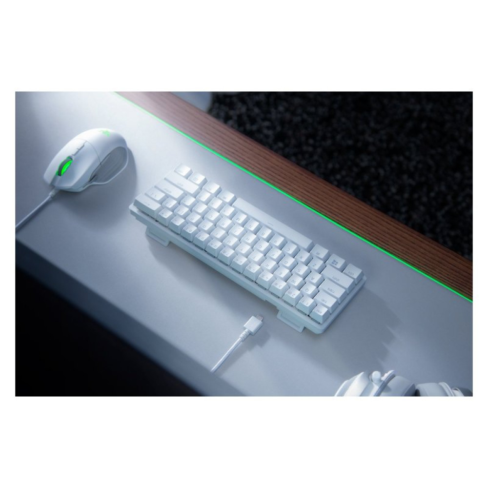 Клавиатура Razer Huntsman mini Mercury Red Switch USB RU White (RZ03-03392200-R3R1)