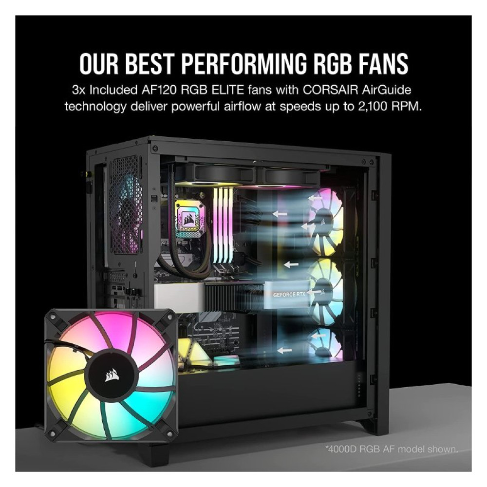Корпус Corsair iCUE 5000D RGB AirFlow Tempered Glass Black (CC-9011242-WW)