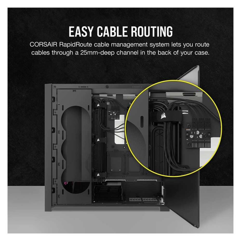 Корпус Corsair iCUE 5000D RGB AirFlow Tempered Glass Black (CC-9011242-WW)