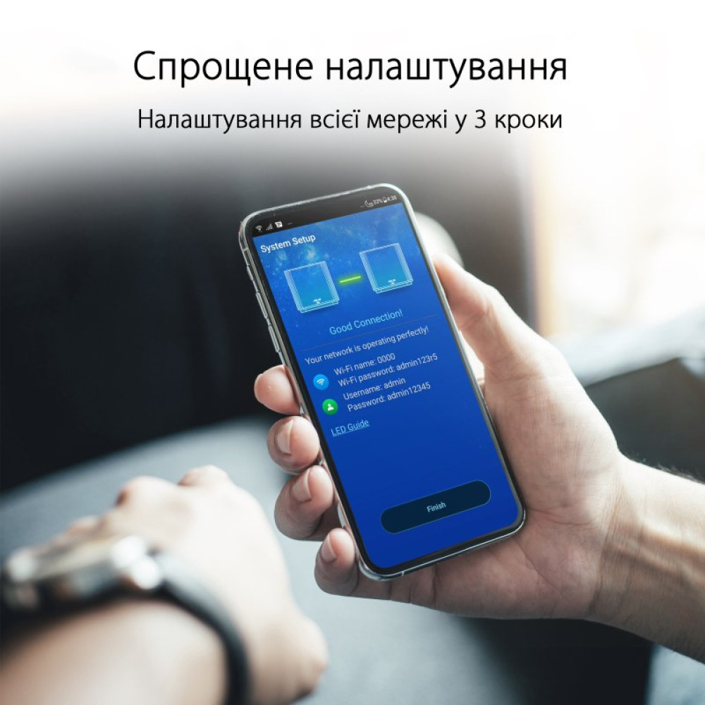 Маршрутизатор ASUS ZenWiFi XT8 1PK (90IG0590-MO3G30)