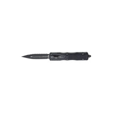 Нож Microtech Dirac Delta Double Edge Black Blade FS Serrator (227-3T)