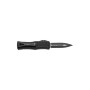 Нож Microtech Hera Double Edge Black Blade FRAG OTF Tactical Serrator Blue (702-1TFRS)