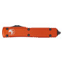 Нож Microtech Ultratech Double Edge Black Blade FS Serrator Orange (122-3OR)