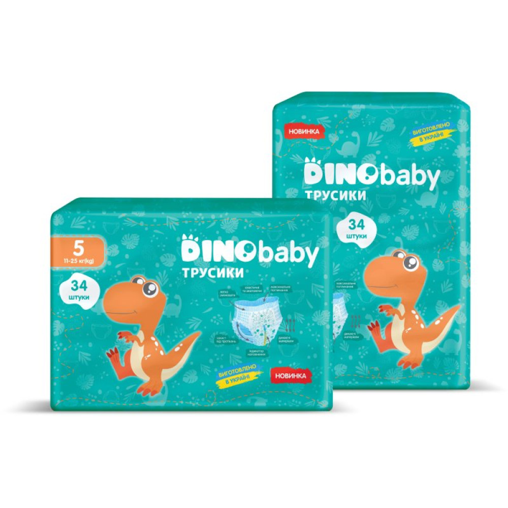 Подгузник Dino Baby Размер 5 (11-25кг) 34 шт (4823098413967) Подгузник Dino Baby Размер 5 (11-25кг) 34 шт (4823098413967)