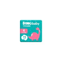 Подгузник Dino Baby Размер 4 (7-14 кг) (2 пачки по 36 шт) 72 шт (2000998939571)