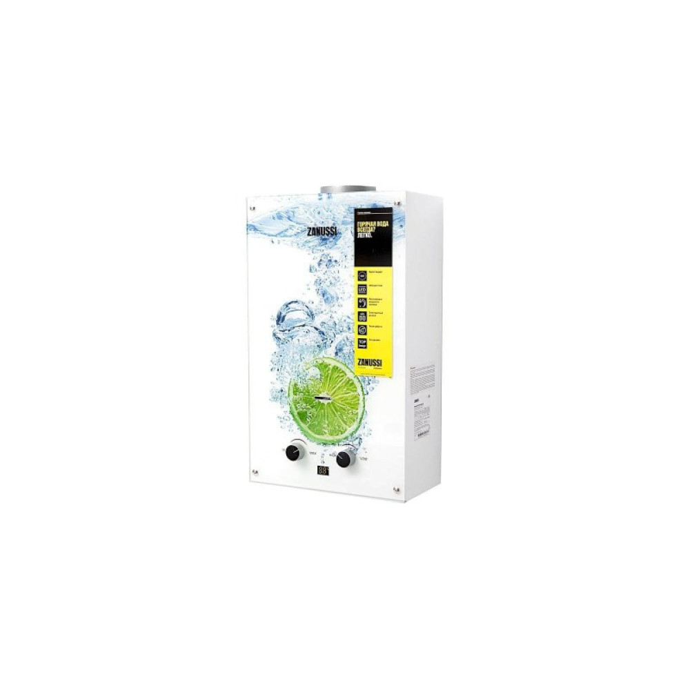 Проточный водонагреватель Zanussi GWH 10 Fonte Glass Glass Lime (GWH10FONTEGLASSLIME)
