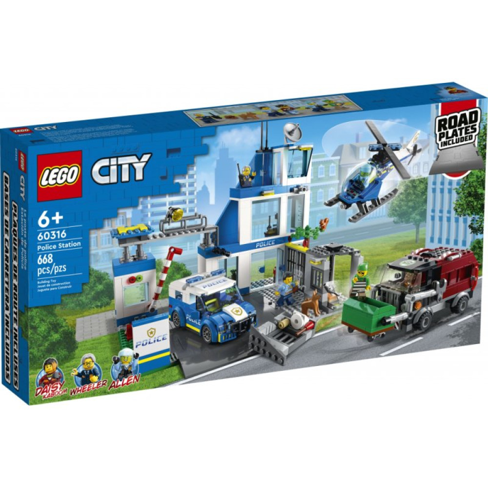 Конструктор LEGO City Полицейский участок 668 деталей (60316) Конструктор LEGO City Полицейский участок 668 деталей (60316)