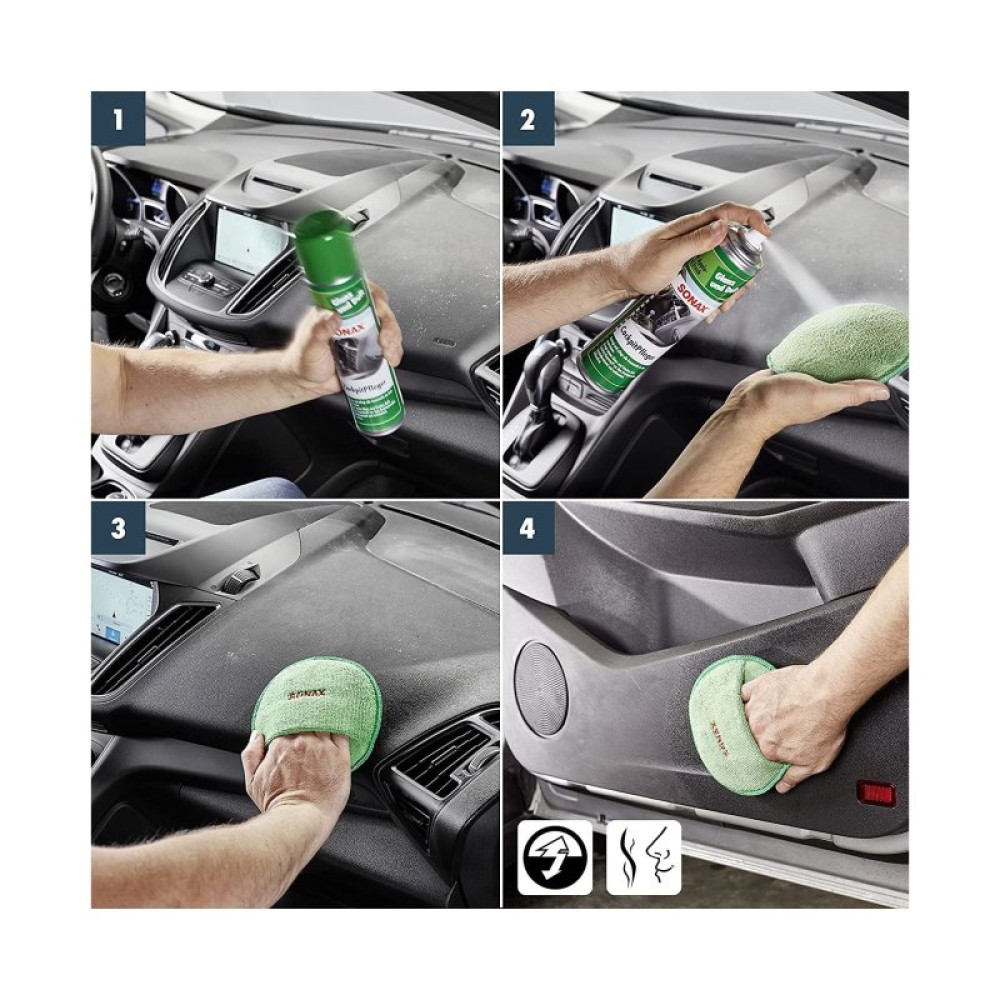 Автополироль Sonax Cockpitpfleger - apple-fresh 400 мл (344300)