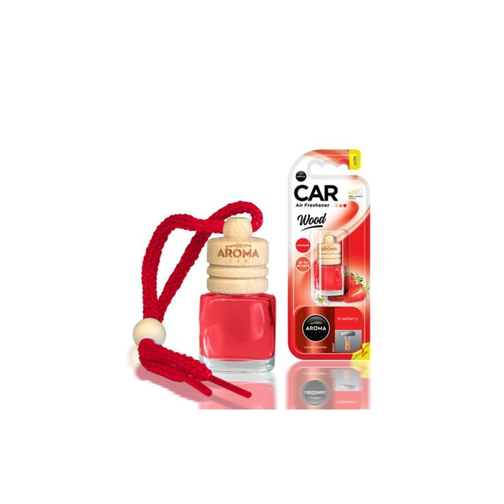 Ароматизатор для автомобіля Aroma Car Wood - Strawberry 6 мл (927955)