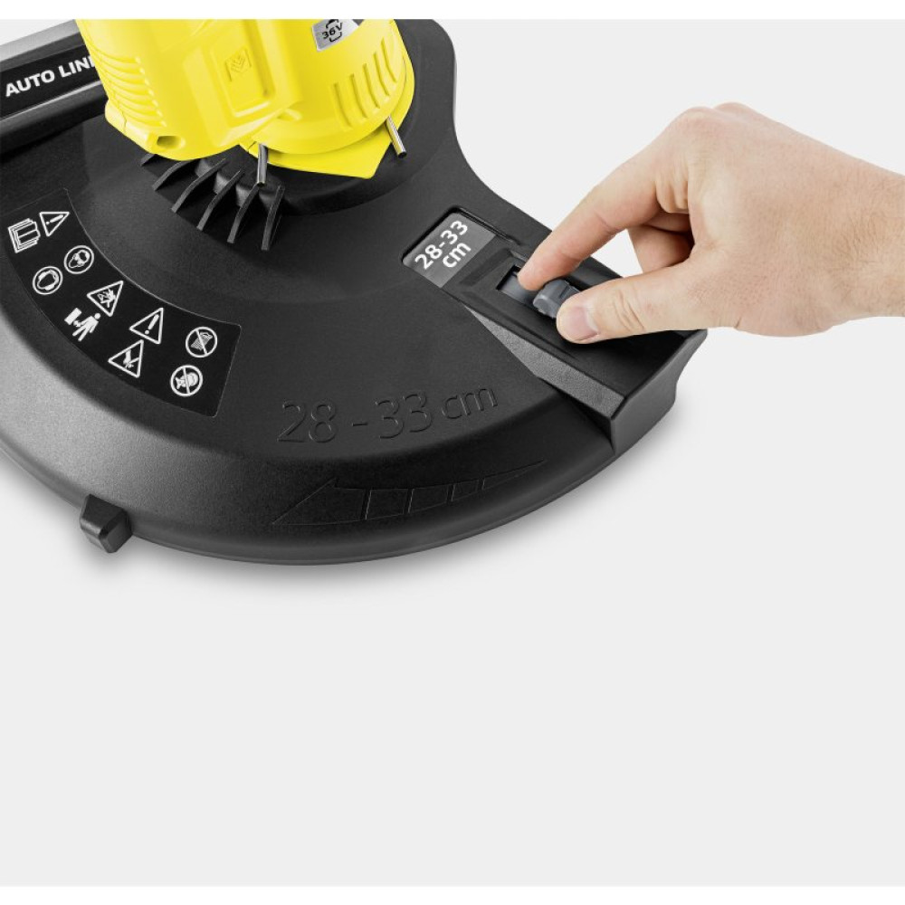 Триммер садовый Karcher LTR 36-33 Battery Set* EU (36/2.5), 36В, 2.5 Ач, 20 мм, 280- (9.611-430.0)