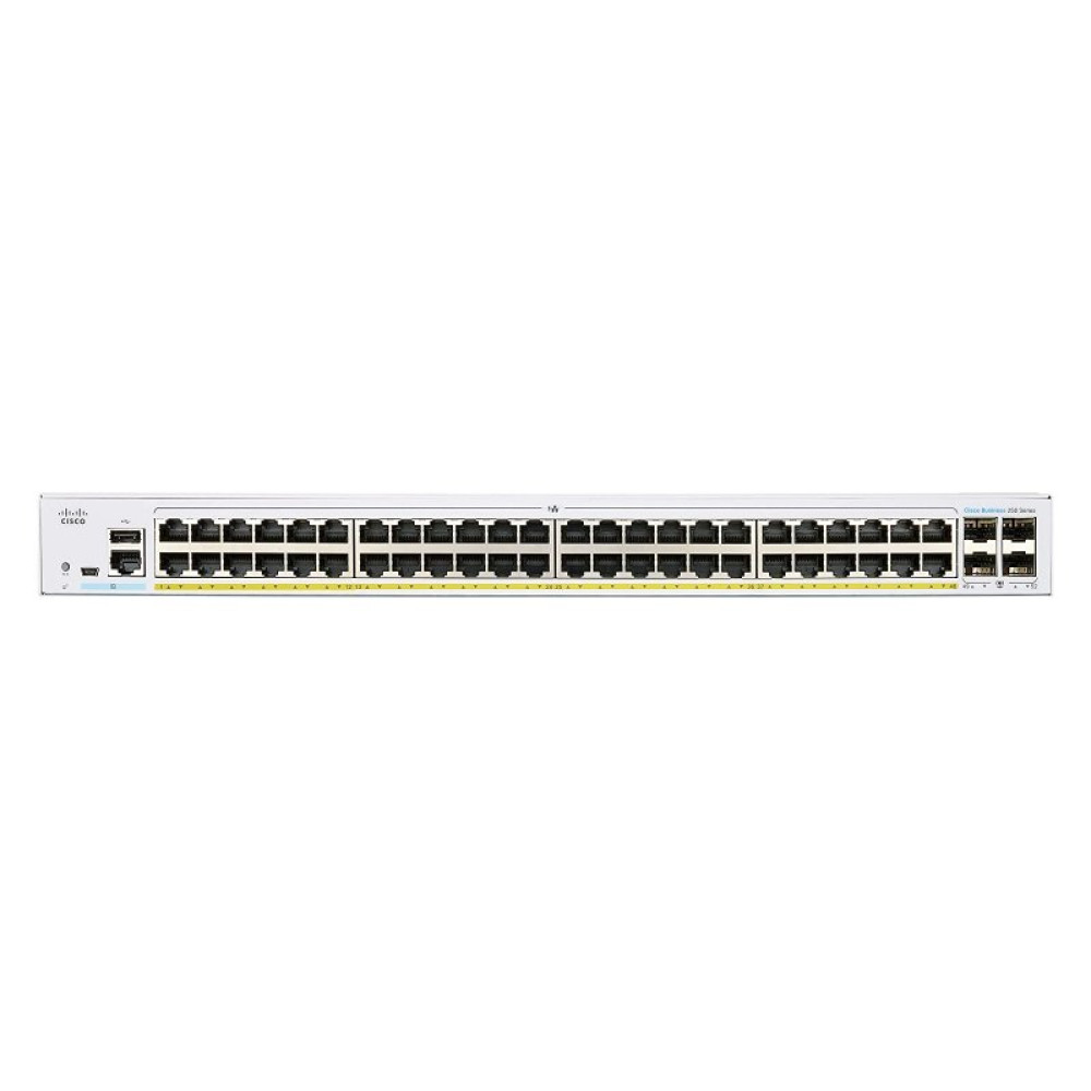 Комутатор мережевий Cisco CBS220-48P-4G-EU