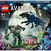 Конструктор LEGO Avatar Нейтири и Танатор против Куаритча в скафандре УМП 560 деталей (75571)