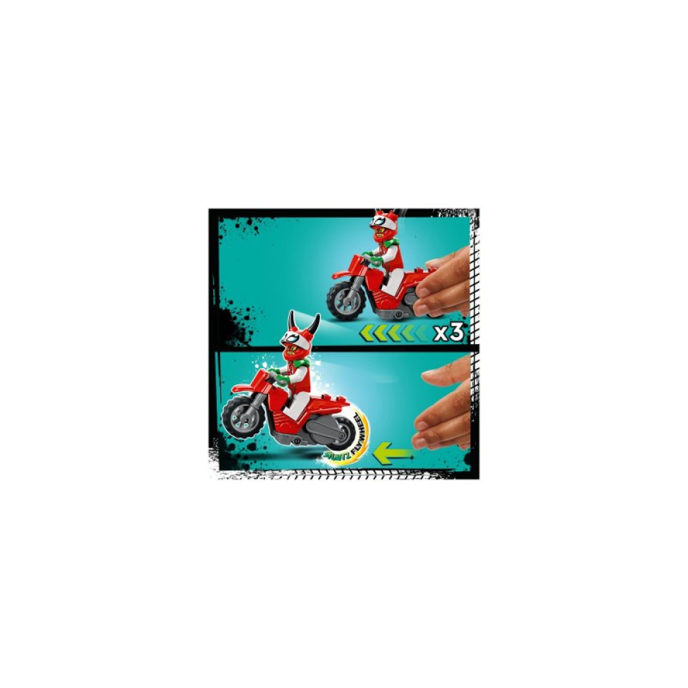 Конструктор LEGO City Stuntz Каскадерский мотоцикл Авантюрного скорпиона 15 деталей (60332)