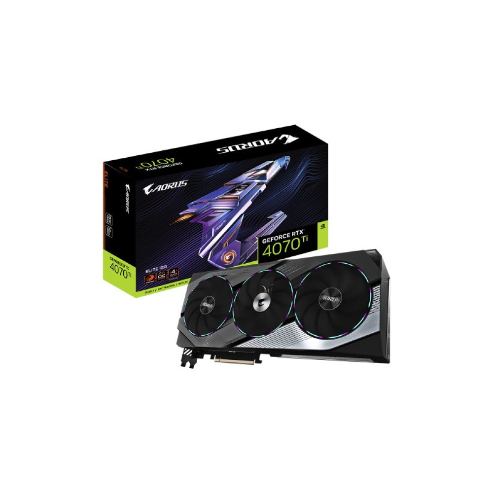 Відеокарта GIGABYTE GeForce RTX4070Ti 12Gb AORUS ELITE (GV-N407TAORUS E-12GD)