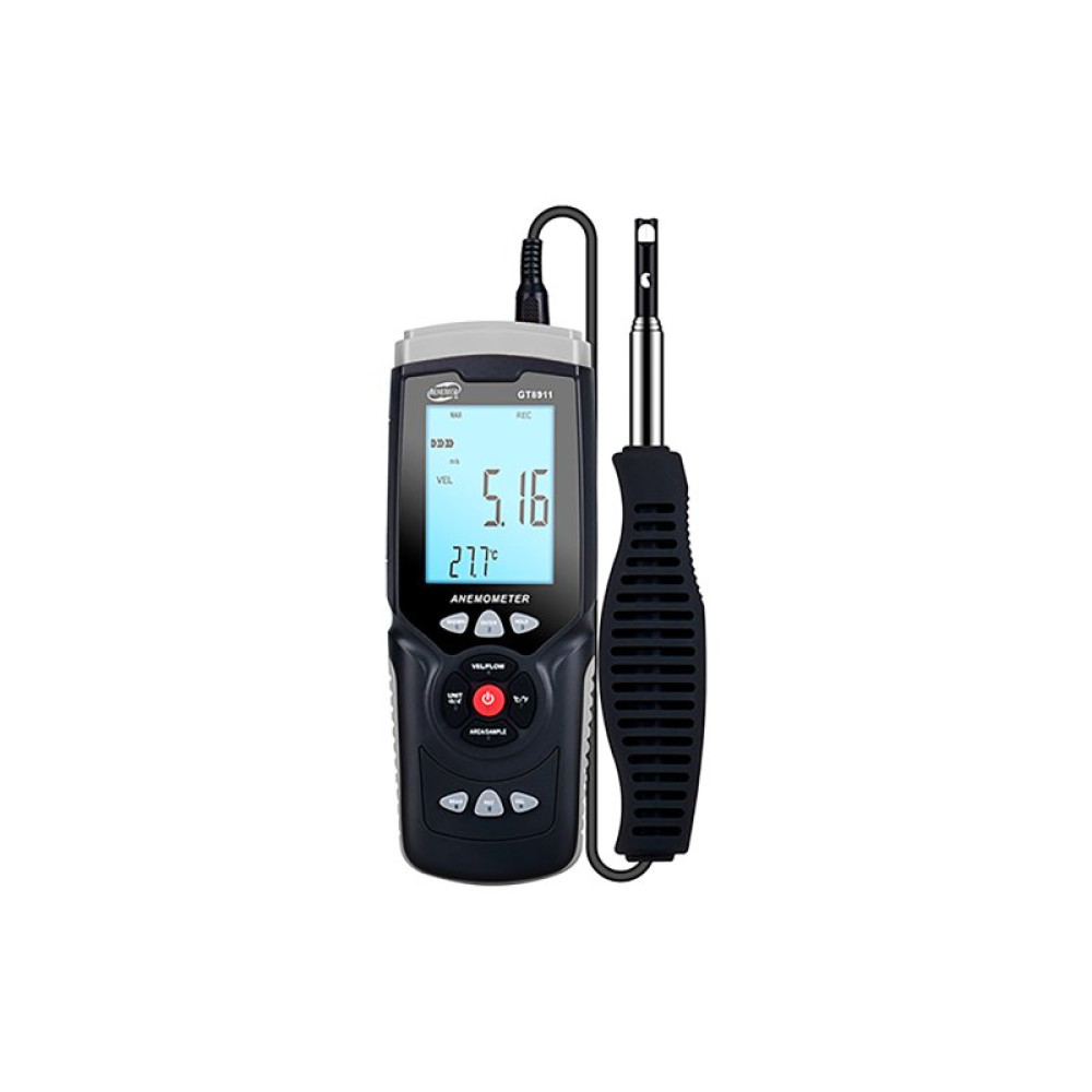 Анемометр Benetech профессиональный GT8911 USB, 0,3-30м/с, 0-45°C (GT8911)
