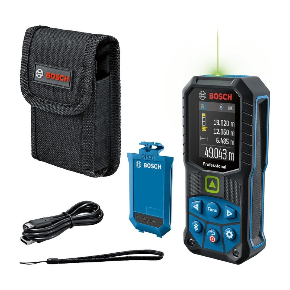 Дальномер Bosch GLM 50-27 CG, акум. BA 3.7V, 0.05-50 м, IP 65, 0.17кг (0.601.072.U01)