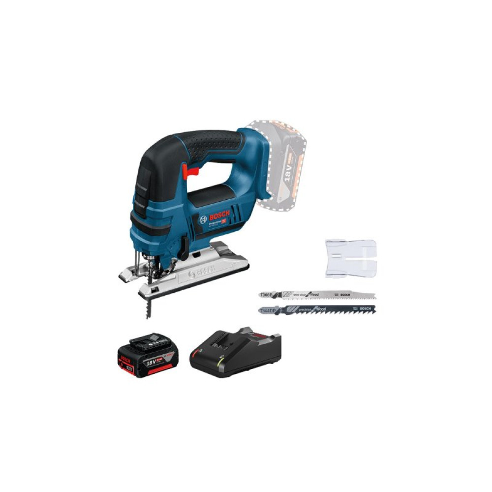 Электролобзик Bosch GST 18 V-LI B, акум., 18В, 4.0Ah (0.615.990.M43)