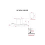 Витяжка кухонна Perfelli BIC 9654 I 1000 LED