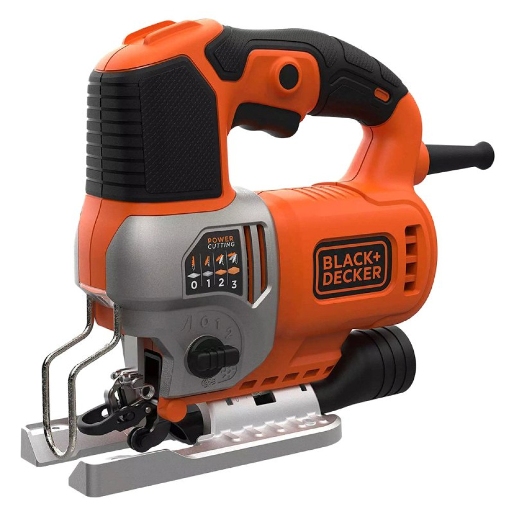 Электролобзик Black&Decker 50 Вт, 1000 - 3100 ход/мин, 2.2 кг, кейс (BES610K)