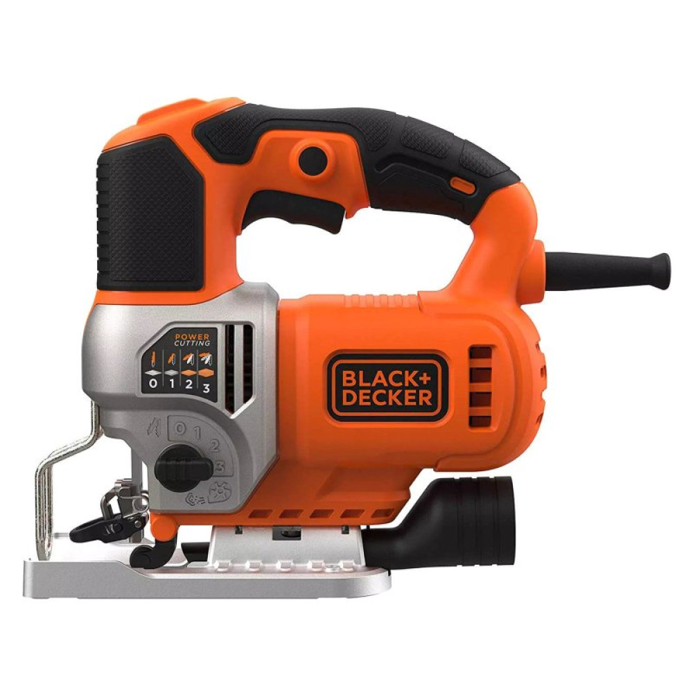 Электролобзик Black&Decker 50 Вт, 1000 - 3100 ход/мин, 2.2 кг, кейс (BES610K)