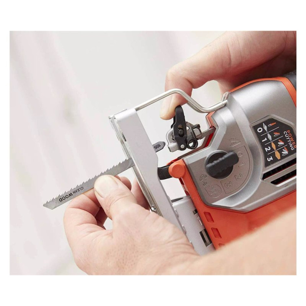 Электролобзик Black&Decker 50 Вт, 1000 - 3100 ход/мин, 2.2 кг, кейс (BES610K)