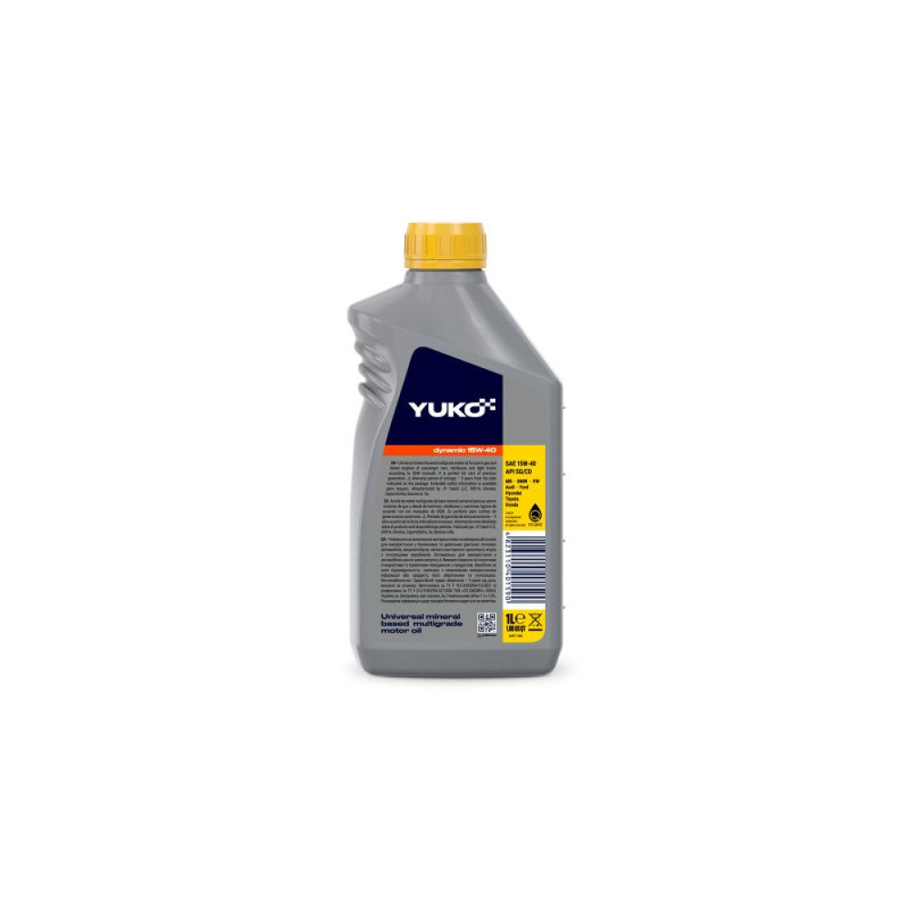 Моторное масло Yuko DYNAMIC 15W-40 1л (4823110401590)