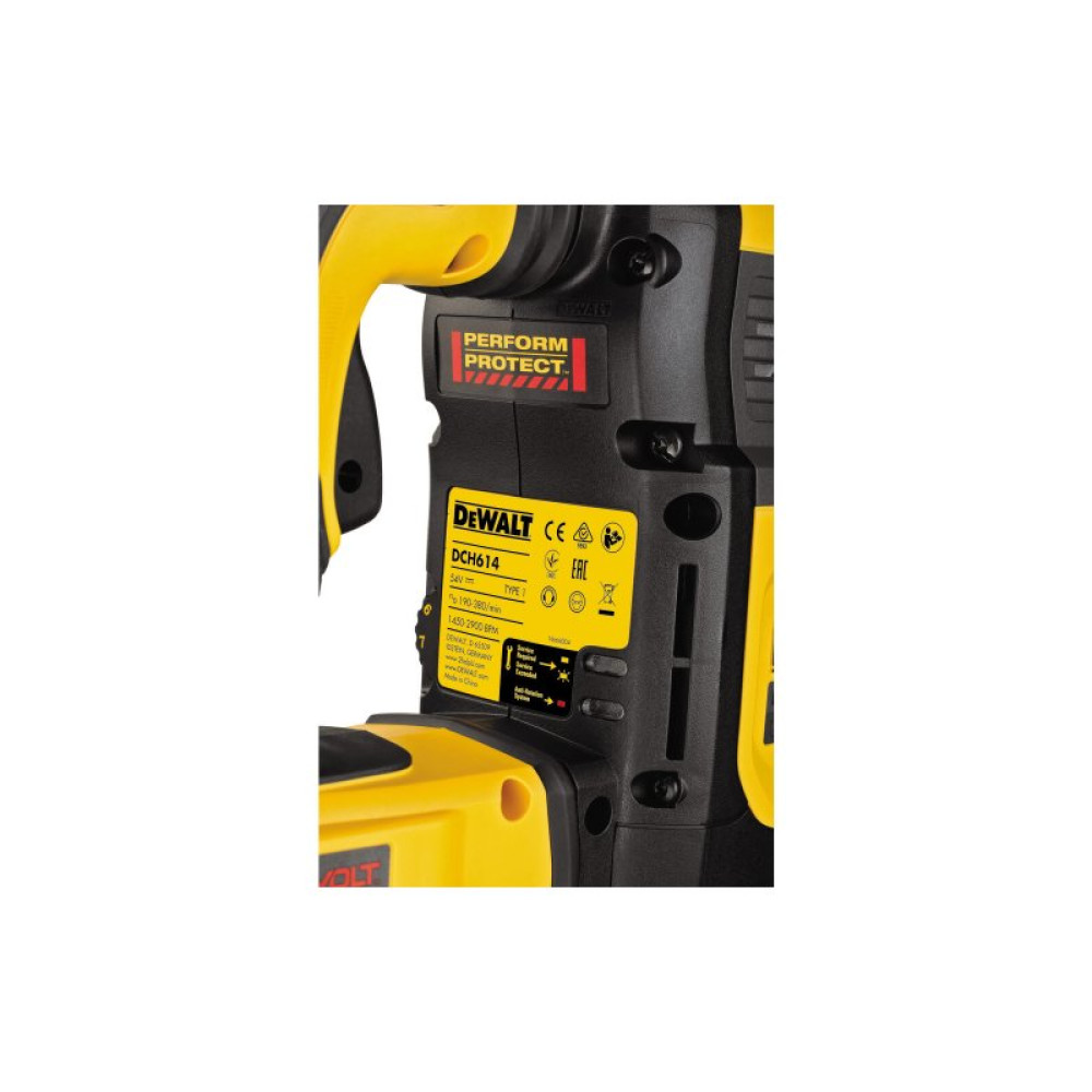 Перфоратор DeWALT безщітковий, SDS-Plus, 18 В, 2.6 Дж, 3 реж. кейс TSTAK (без АКБ та ЗП) (DCH614X2)