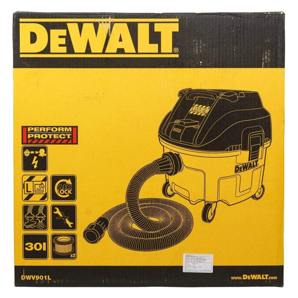 Пилосос будівельний DeWALT DWV901L