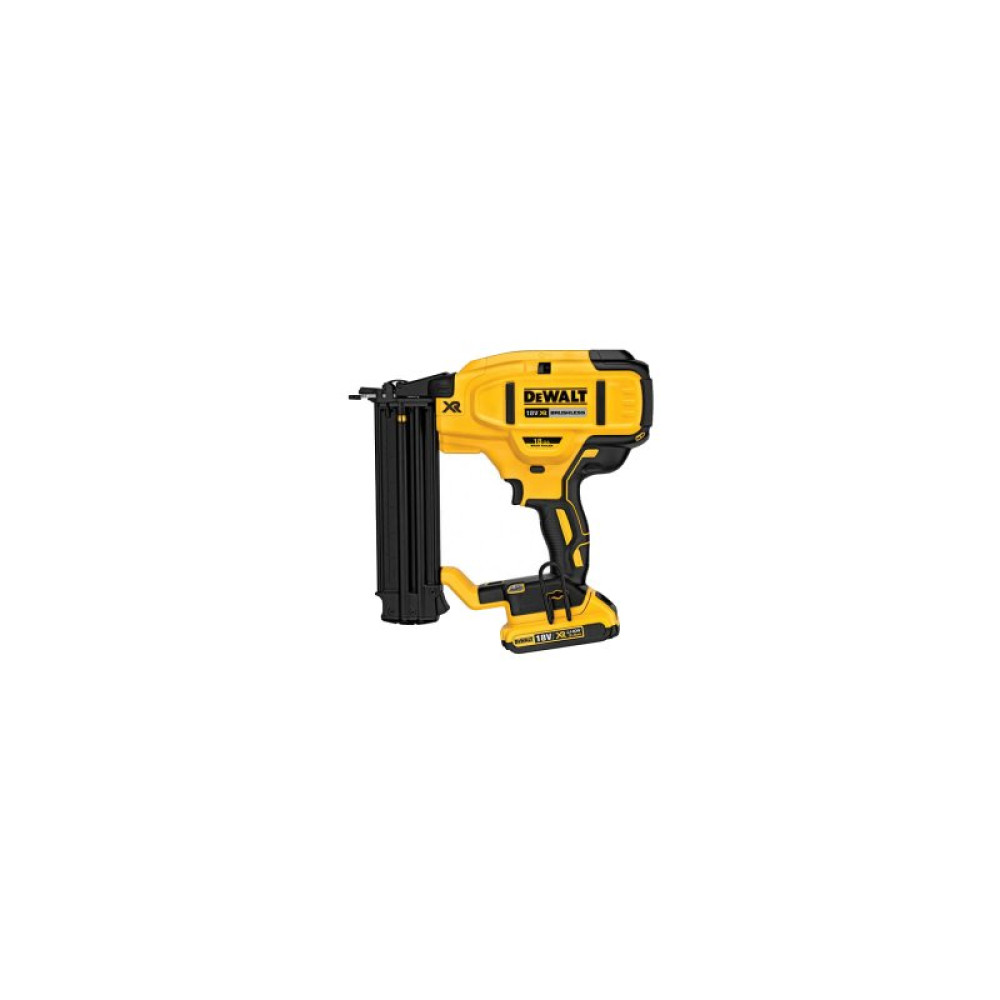 Цвяхозабивач DeWALT 18В, діаметр/довжина цвяха 1.6/63 мм, 2 АКБ, ЗП, кейс (DCN680D2)