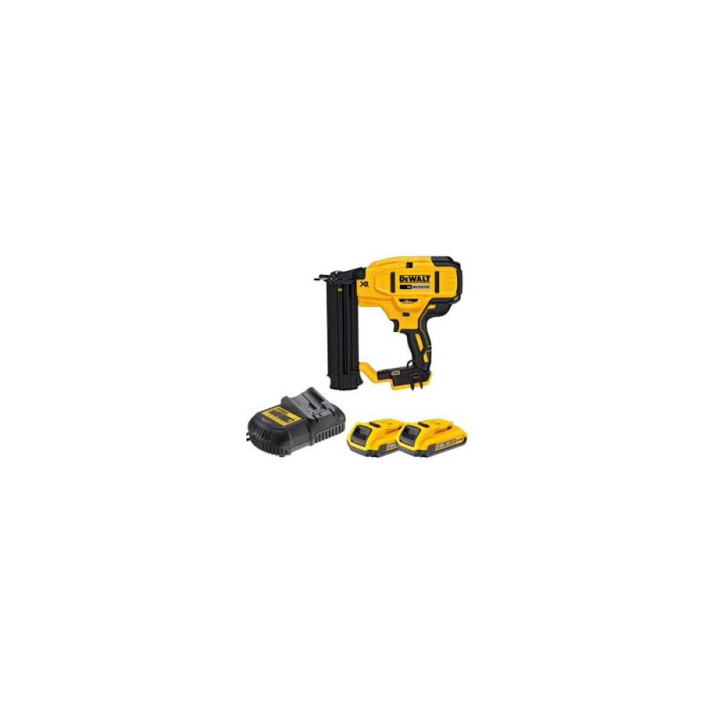 Цвяхозабивач DeWALT 18В, діаметр/довжина цвяха 1.6/63 мм, 2 АКБ, ЗП, кейс (DCN680D2)