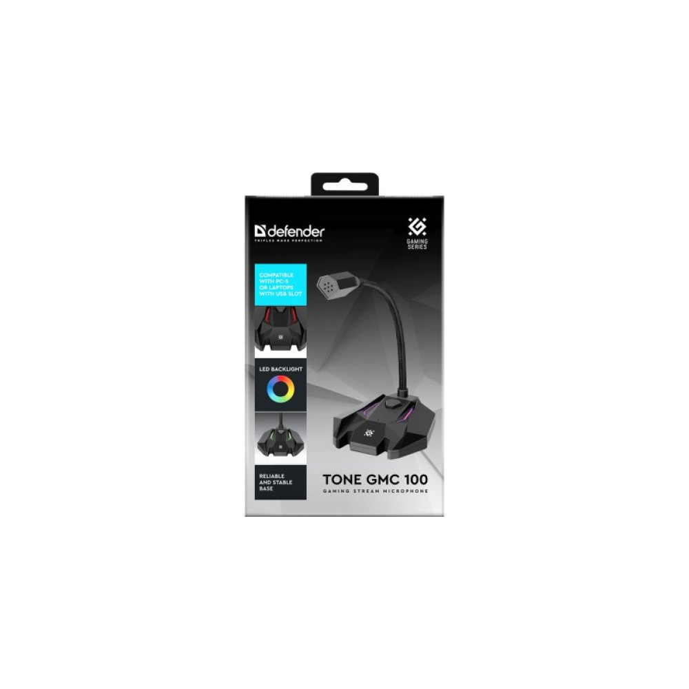 Микрофон Defender Tone GMC 100 USB LED Black (64610)