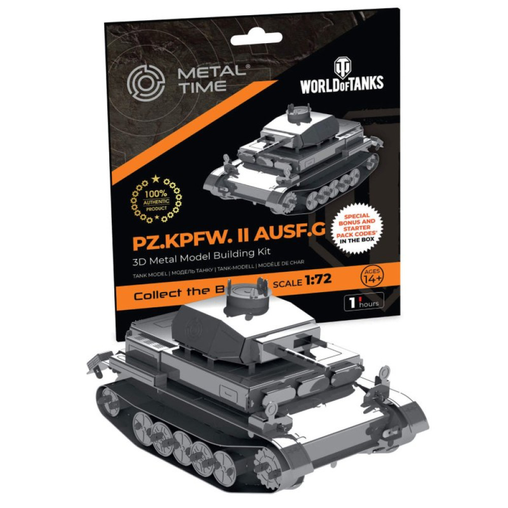 Конструктор Metal Time коллекционная модель Pz.Kpfw. II Ausf. G (MT061)