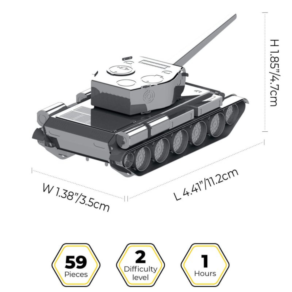 Конструктор Metal Time коллекционная модель T-44 (MT072)