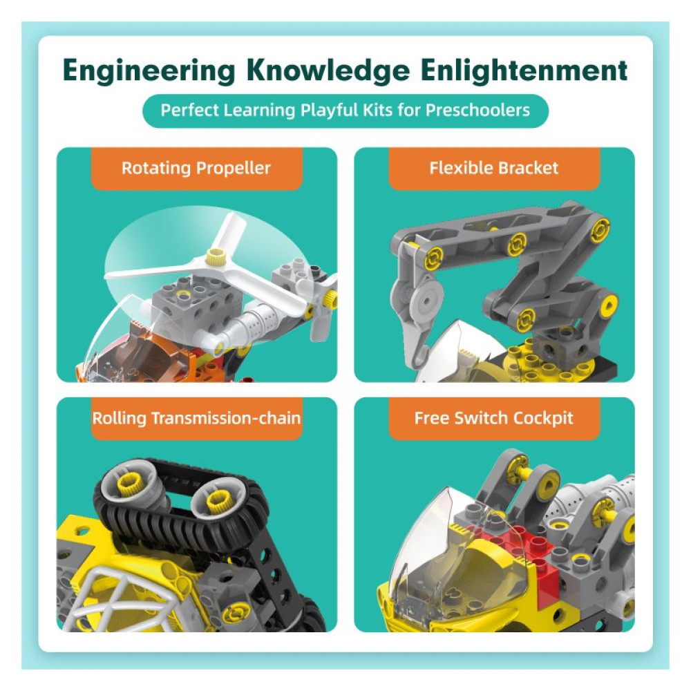 Конструктор Makerzoid Big Building Blocks-Mechanical Engineering Team (MKZ-OBK-MET) Конструктор Makerzoid Big Building Blocks-Mechanical Engineering Team (MKZ-OBK-MET)